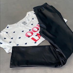 Royal & Reese faux leather leggings